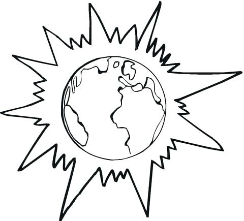 480x435 Sun Coloring Pages Click To See Printable Version Of Planet Earth