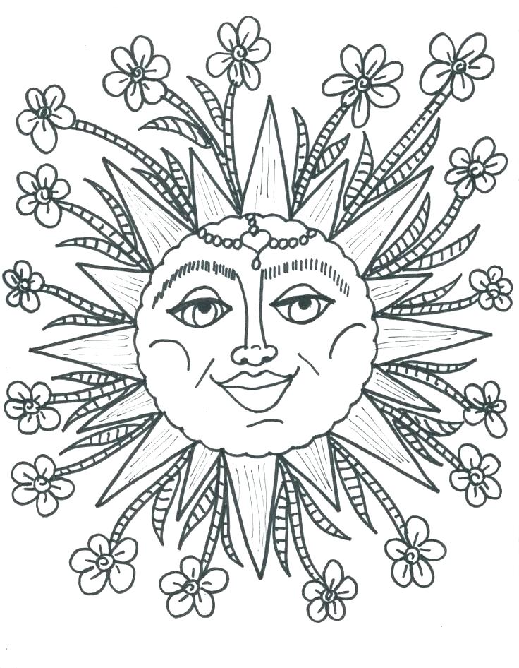 736x946 Sun Coloring Pages Hippie Coloring Pages Hippie Sun Coloring Pages