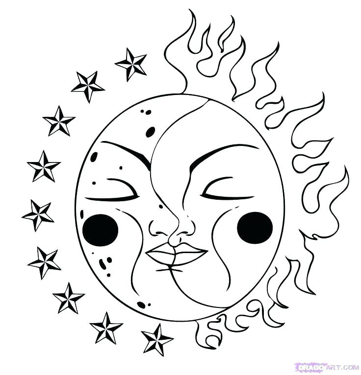 736x766 Surprising Sun Coloring Pages