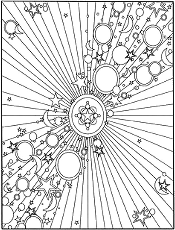 611x800 Moon Coloring Pages For Adults Adult Coloring Page Moon Sun Stars