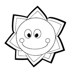 230x230 Sun Coloring Pages