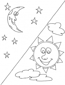 250x323 Sun Coloring Pages Earth Moon And Sun Coloring Pages Kids