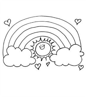 Rainbow Sun Colouring Page Rock Crafts, Crafts And Crafty 290x327 Rainbow Sun Colouring Page Rock Crafts, Crafts And Crafty