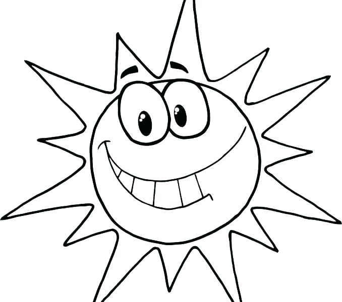 Sun Coloring Page 678x600 Sun Coloring Page