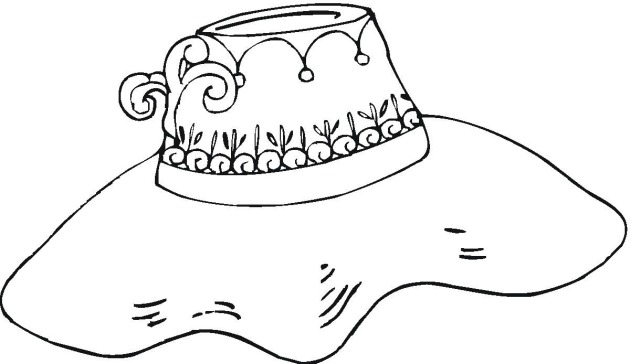 Hat Coloring Pages 630x364 Hat Coloring Pages