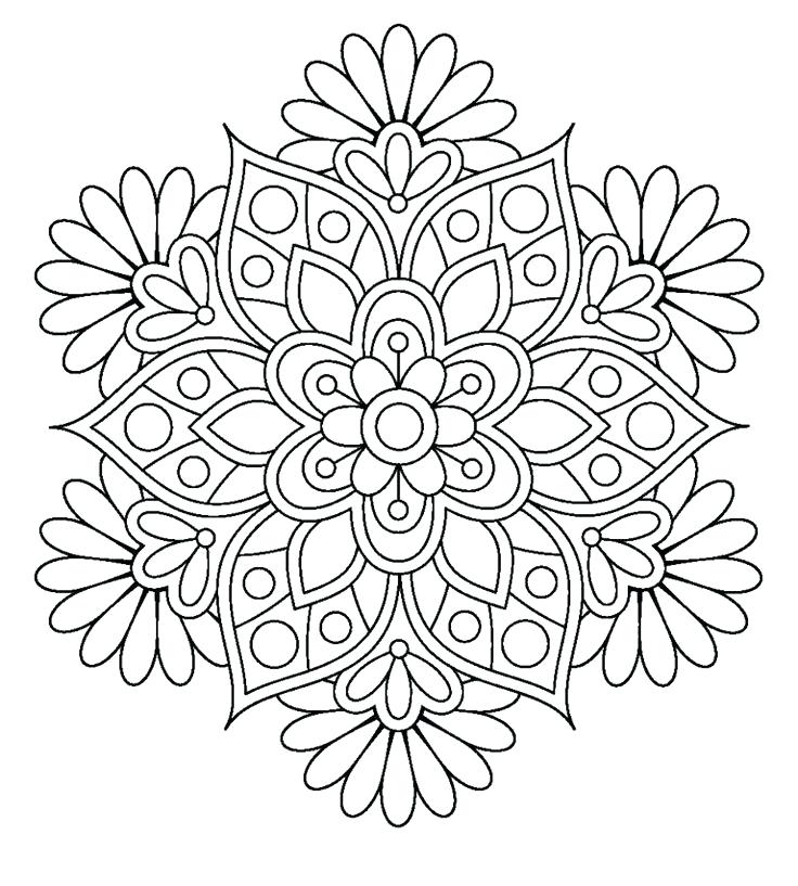 736x817 Mandala Coloring Pages A Sun Mandala Coloring Sheet Mandala