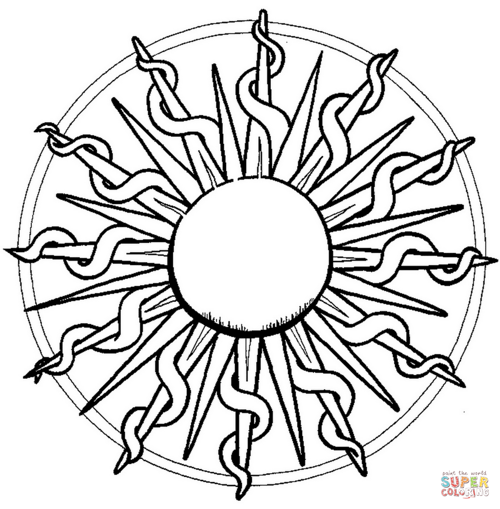 1006x1024 Sun Mandala Coloring Page Free Printable Coloring Pages