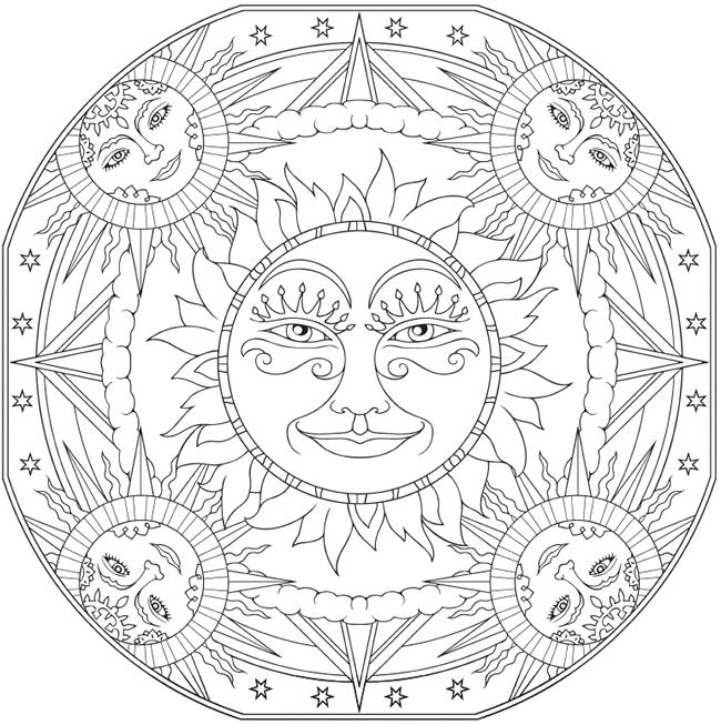 650x653 Welcome To Dover Publications Creative Haven Celestial Mandalas