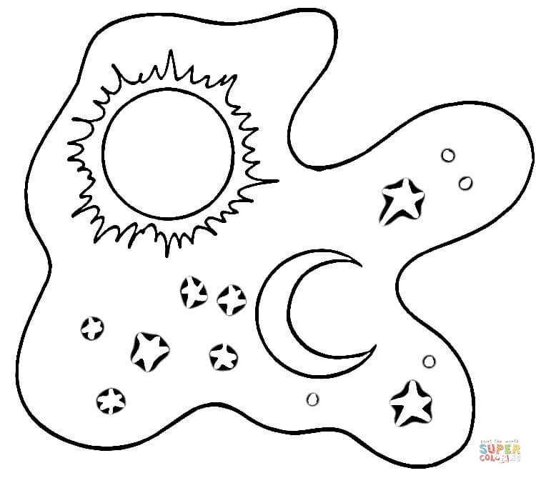 Moon Coloring Pages 750x669 Moon Coloring Pages