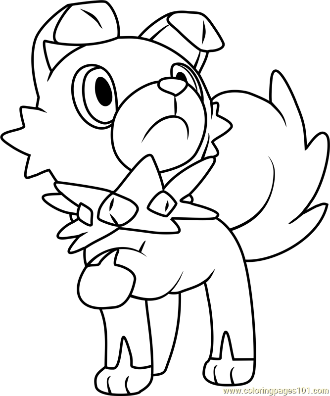 Rockruff Pokemon Sun And Moon Coloring Page 667x800 Rockruff Pokemon Sun And Moon Coloring Page