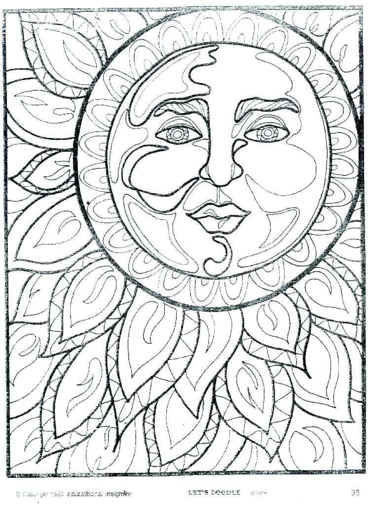 Sun Coloring Pages 748x1024 Sun Coloring Pages