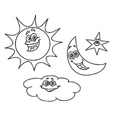 Sun Moon Stars Coloring Pages at GetColorings.com | Free printable ...