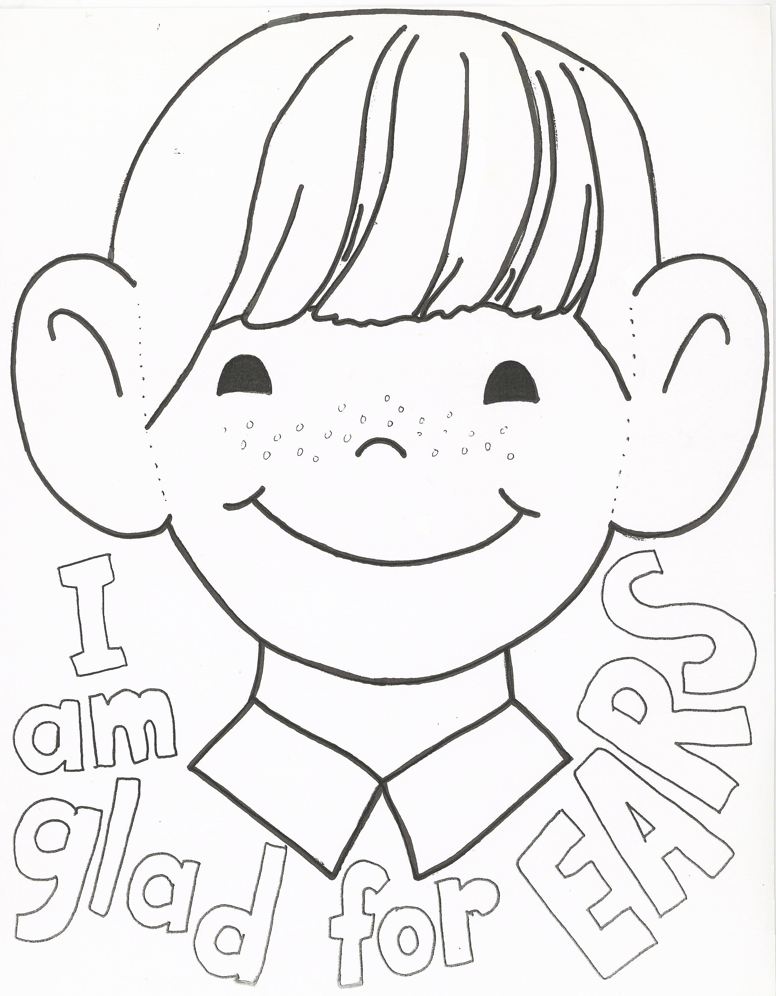 I Am Thankful For My Ears Coloring Page 2544x3264 I Am Thankful For My Ears Coloring Page