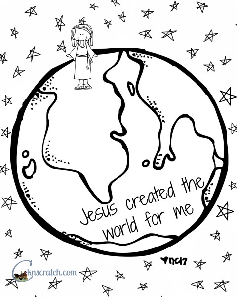Behold Your Little Ones Lesson 7 Jesus Christ Created The World 480x600 Behold Your Little Ones Lesson 7 Jesus Christ Created The World
