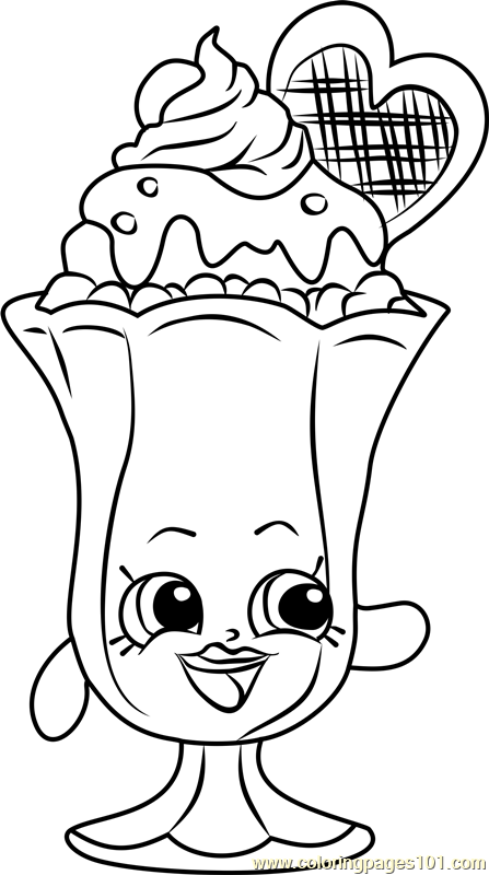 Suzie Sundae Shopkins Coloring Page 447x800 Suzie Sundae Shopkins Coloring Page