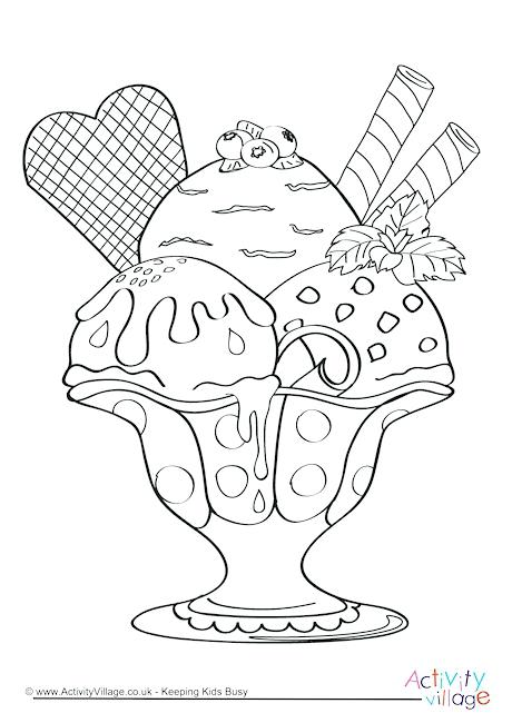 Cream Sundae Colouring Page Ice Cream Sundae Colouring Page 460x650 Cream Sundae Colouring Page Ice Cream Sundae Colouring Page