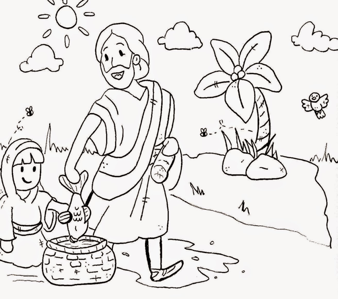 1312x1161 Sunday School Coloring Pages For Preschoolers Educational