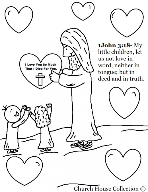 Jesus Quote Valentine Day Coloring Pages For Sunday School Ccd 520x673 Jesus Quote Valentine Day Coloring Pages For Sunday School Ccd