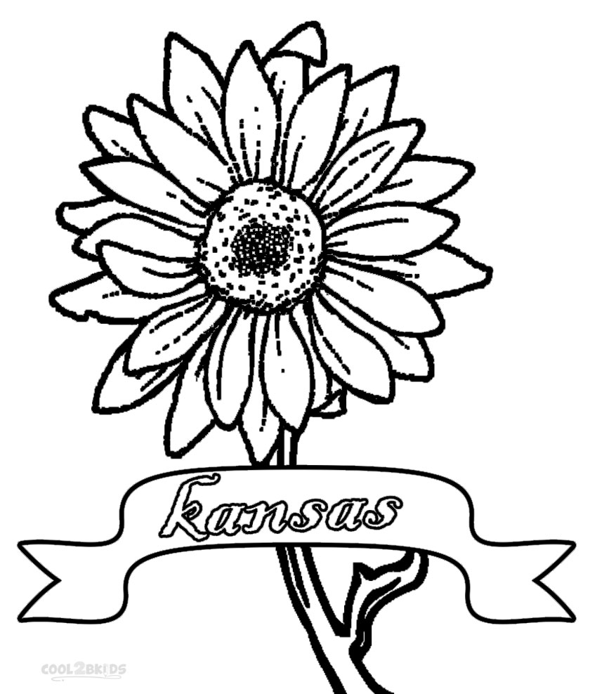 Printable Sunflower Coloring Pages For Kids Cool2bkids 850x988 Printable Sunflower Coloring Pages For Kids Cool2bkids