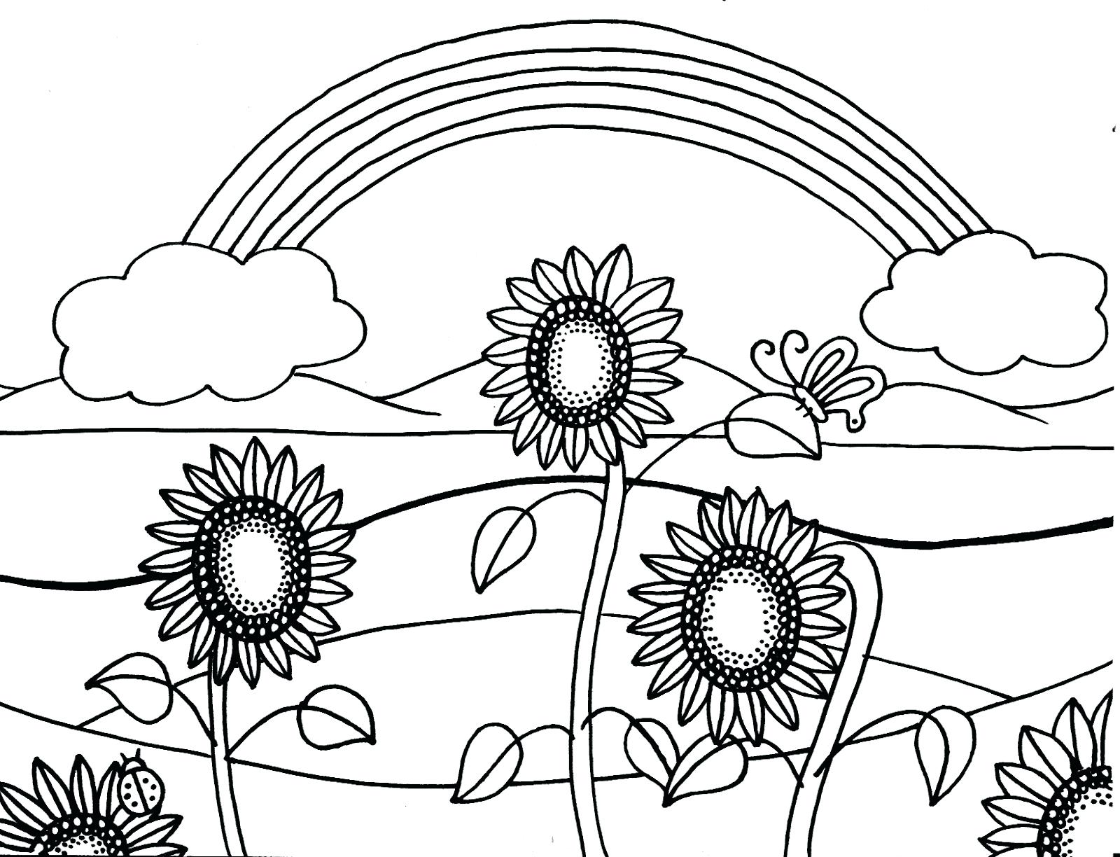 1600x1224 Printable Sunflower Coloring Pages For Kids Cool2bkids Throughout