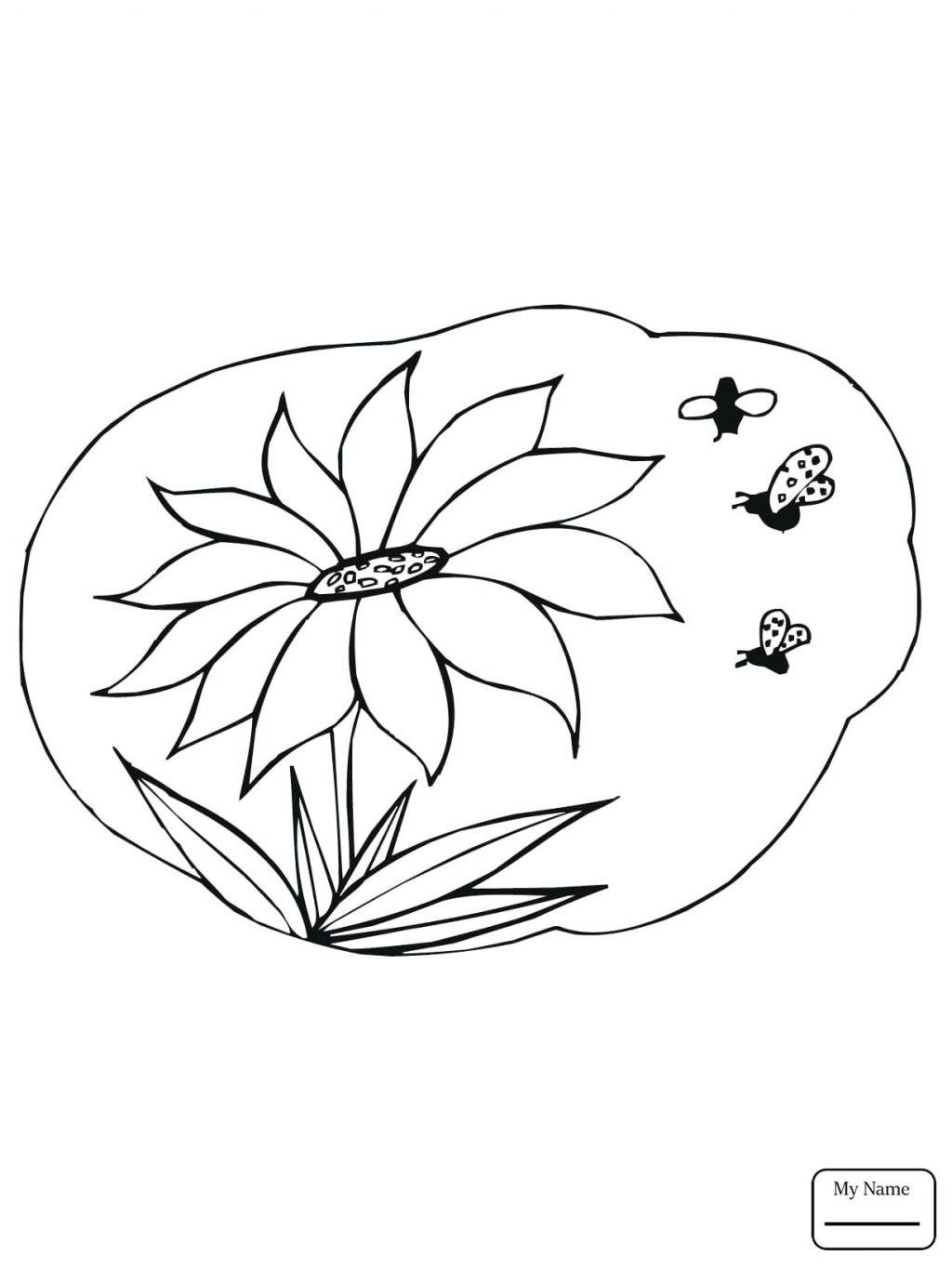 1024x1365 Coloring Pages ~ Sunflower Coloring Page Flowers Bees Gather