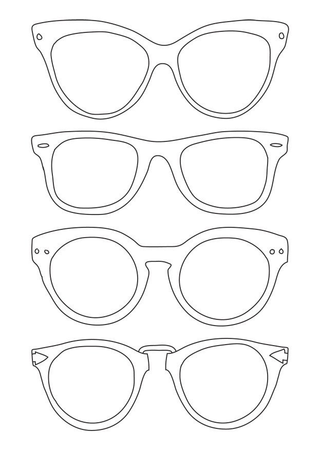 Sunglasses Coloring Page at GetColorings.com | Free printable colorings ...