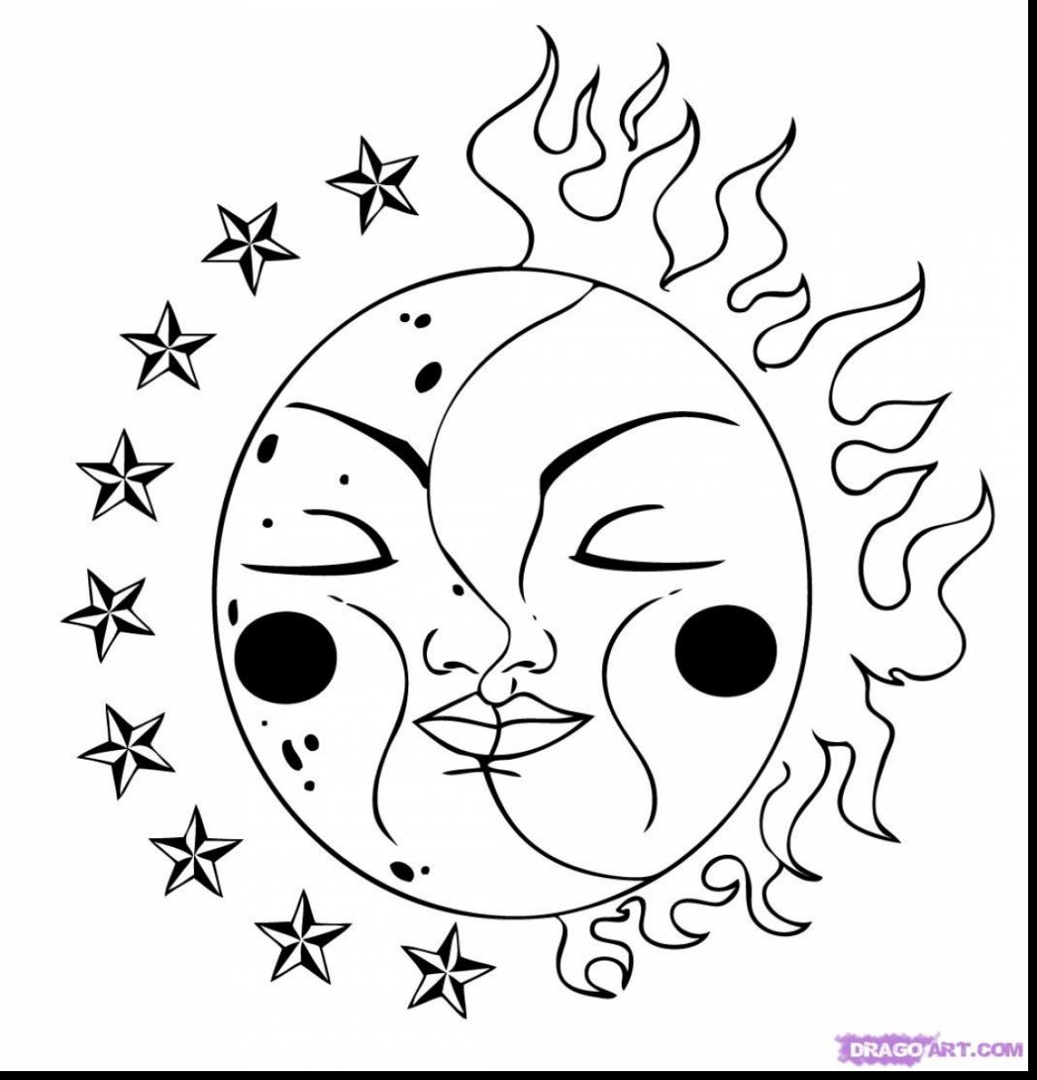 Awesome Sun With Sunglasses Coloring Page Pages Within And Moon 1166x1214 Awesome Sun With Sunglasses Coloring Page Pages Within And Moon
