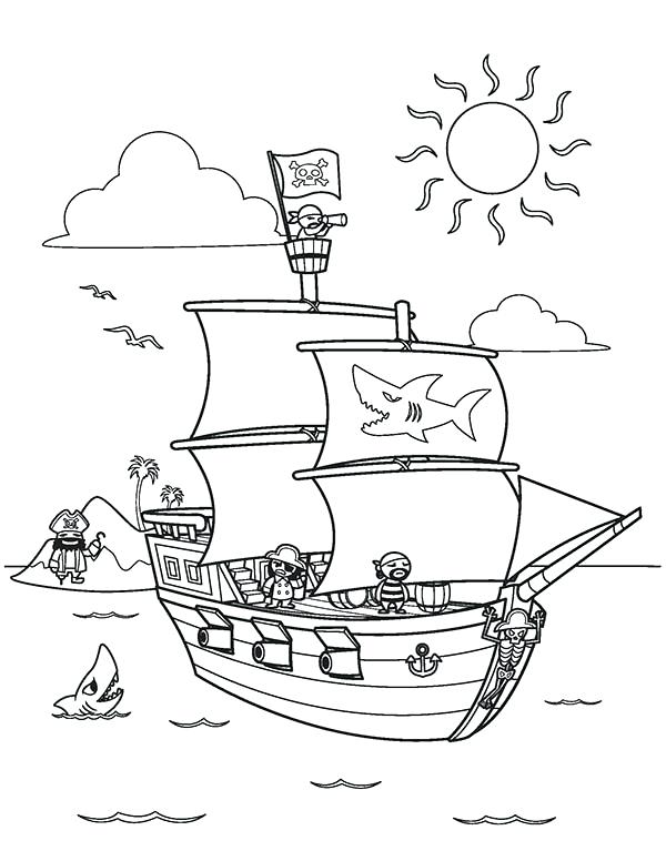 Pirate Ship Coloring Page Ship Coloring Pages Pirate Ship Coloring 600x776 Pirate Ship Coloring Page Ship Coloring Pages Pirate Ship Coloring