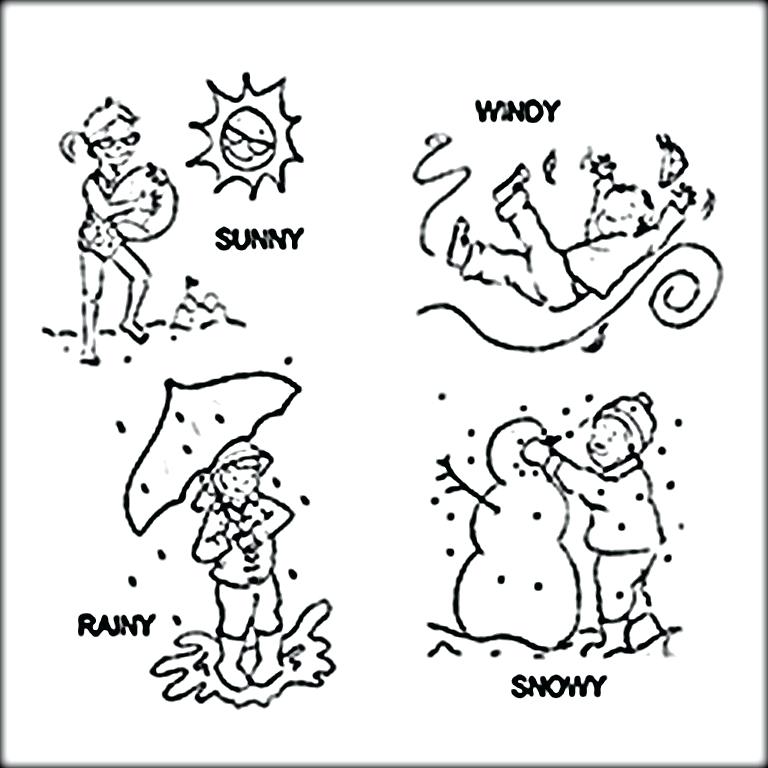 768x768 Weather Coloring Page Weather Coloring Pages Color Sunny Weather