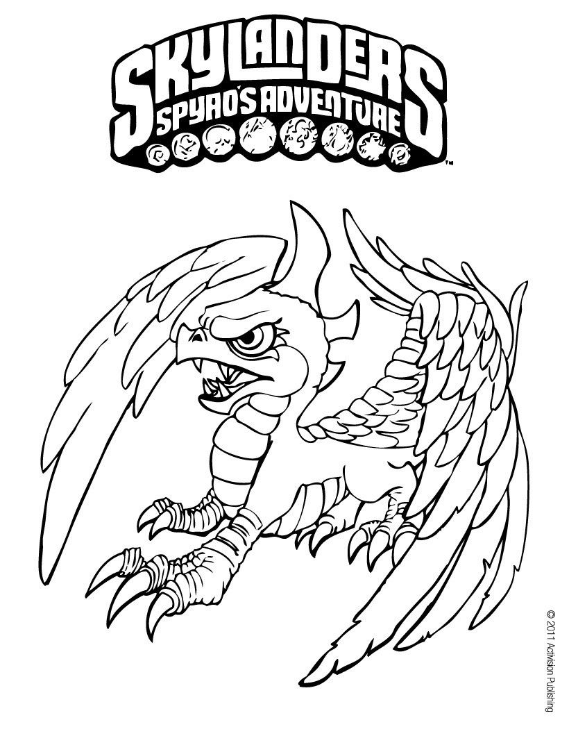 820x1060 Color Online 4 Kids Coloring Pages Skylanders