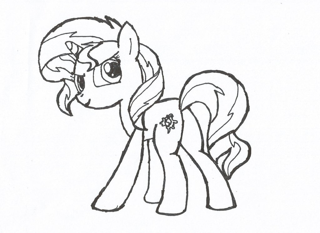 1024x745 My Little Pony Sunset Shimmer Coloring Pages