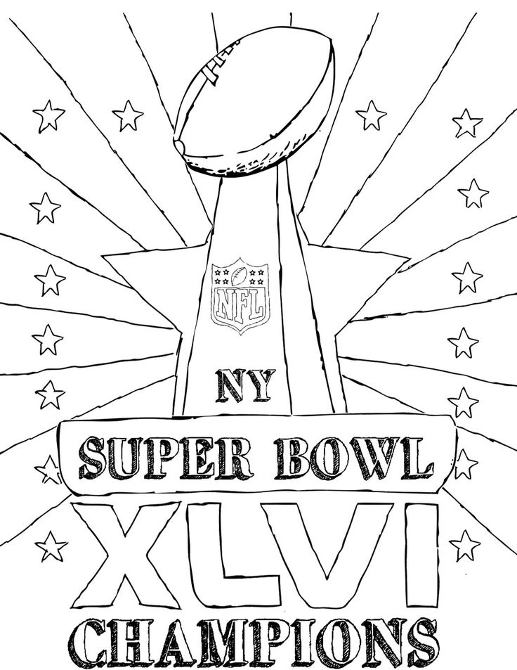 736x953 47 Best Super Bowl Trophy Coloring Pages Images