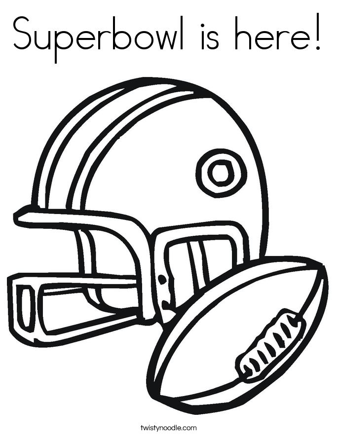 685x886 Superbowl Is Here Coloring Page