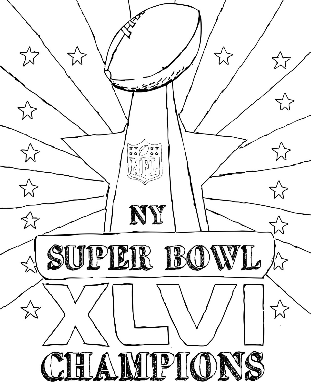 Super Bowl Coloring Pages 1275x1595 Super Bowl Coloring Pages