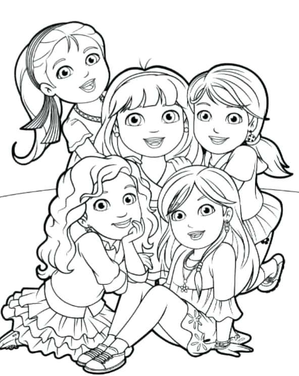 592x745 Friends Coloring Pages And More Of These Coloring Pages Coloring
