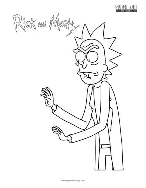 Rick Rick And Morty Coloring Page 464x600 Rick Rick And Morty Coloring Page