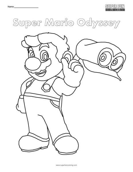 Super Mario Odyssey Nintendo Coloring Super Fun Coloring Pages 464x600 Super Mario Odyssey Nintendo Coloring Super Fun Coloring Pages