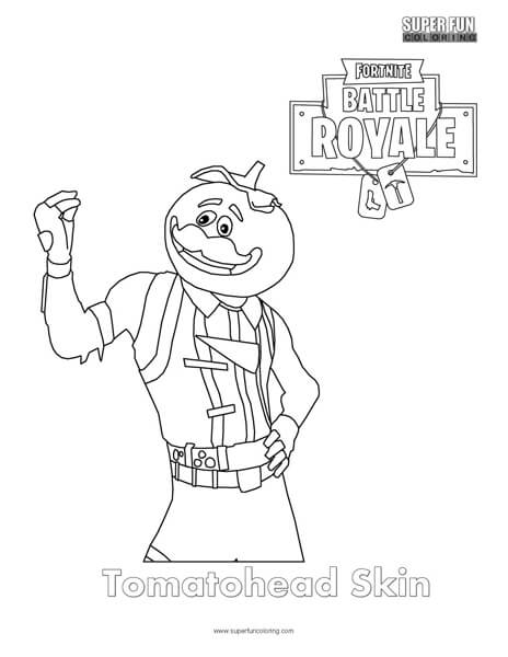 Tomatohead Skin Fortnite Coloring Page 464x600 Tomatohead Skin Fortnite Coloring Page