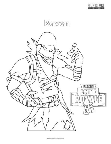 Fortnite Raven Coloring Page 464x600 Fortnite Raven Coloring Page