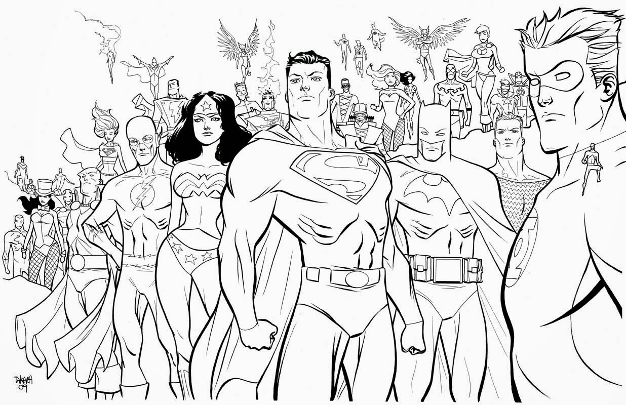 Printable Amazing Superheroes All In One Coloring Page For Boys 1236x800 Printable Amazing Superheroes All In One Coloring Page For Boys