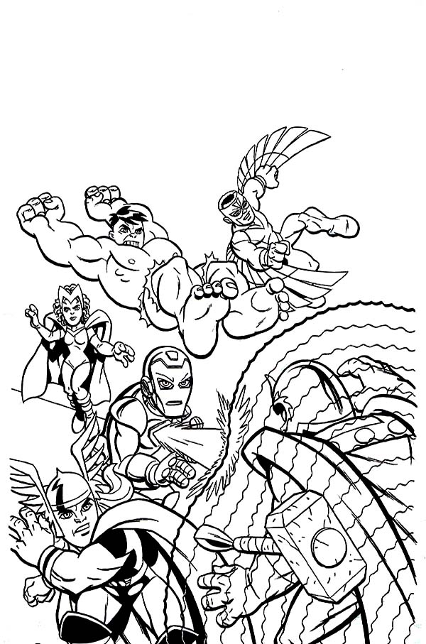 600x907 Marvel Super Hero Squad Attacking Magneto Coloring Page