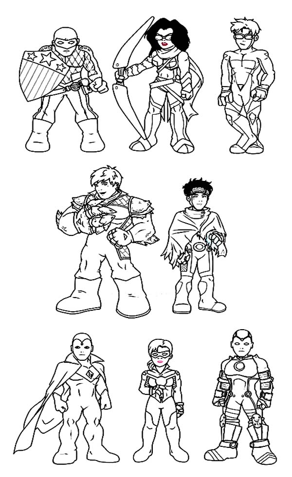 600x981 Amazing Super Hero Squad Coloring Page