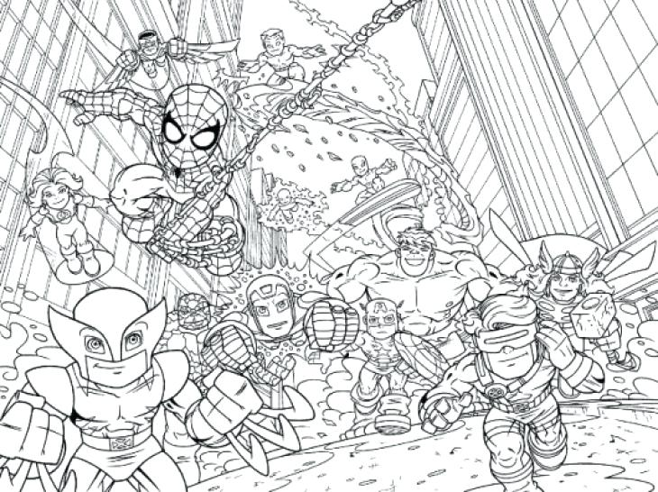 730x546 Super Hero Squad Marvel Coloring Page Printable For Kids Marvel