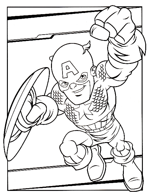 500x651 Super Hero Squad Coloring Pages