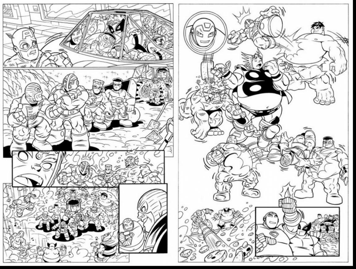 1152x869 Surprising Marvel Super Hero Squad Coloring Pages With Superheroes