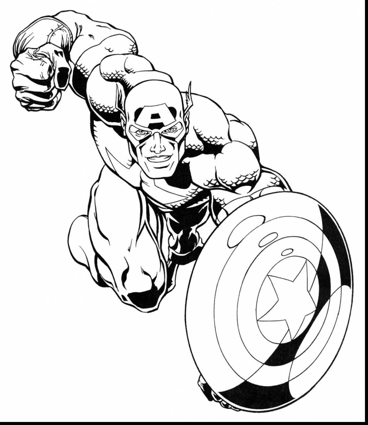 1211x1398 Incredible Marvel Super Heroes Coloring Pages With Super Hero