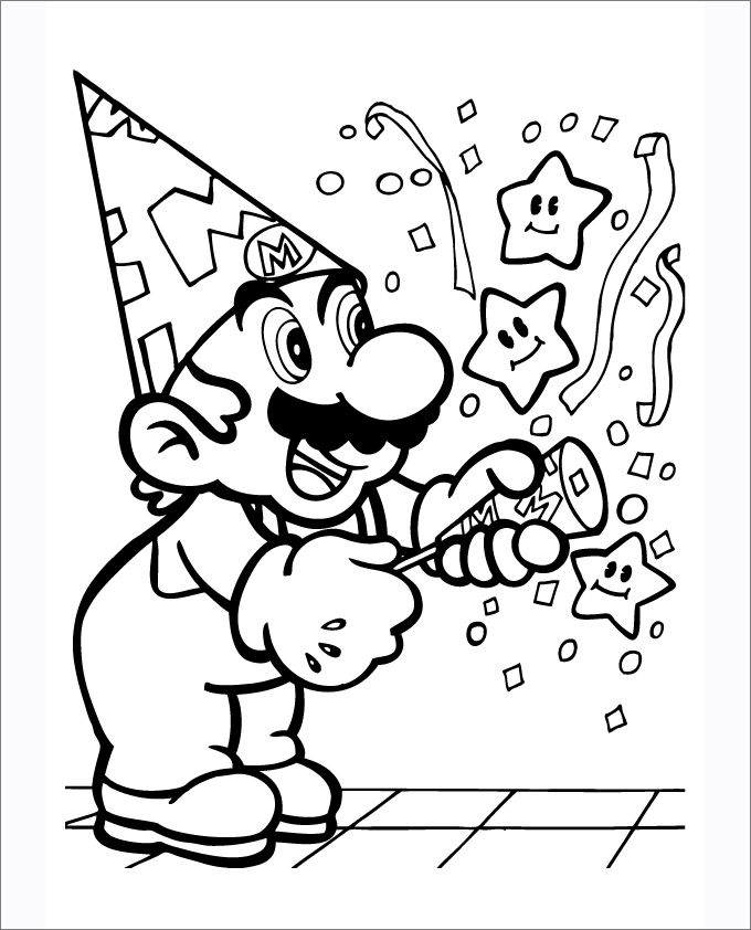 Mario Coloring Pages 680x842 Mario Coloring Pages