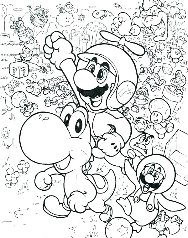 Super Mario Printable Coloring Pages Super World Coloring Pages 600x760 Super Mario Printable Coloring Pages Super World Coloring Pages