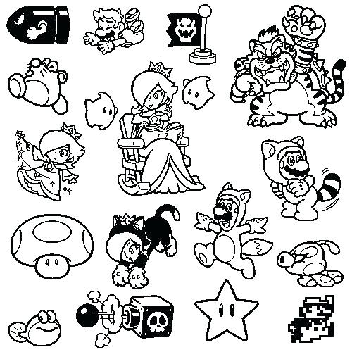 Mario 3d World Coloring Pages Fire Peach Super World U Super Mario 500x500 Mario 3d World Coloring Pages Fire Peach Super World U Super Mario