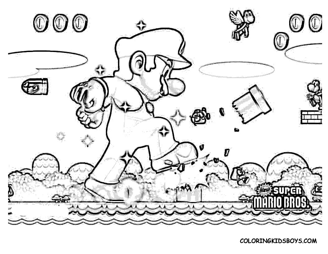 Super Mario Bros 11 Video Games Printable Coloring Pages Lovely 1056x816 Super Mario Bros 11 Video Games Printable Coloring Pages Lovely